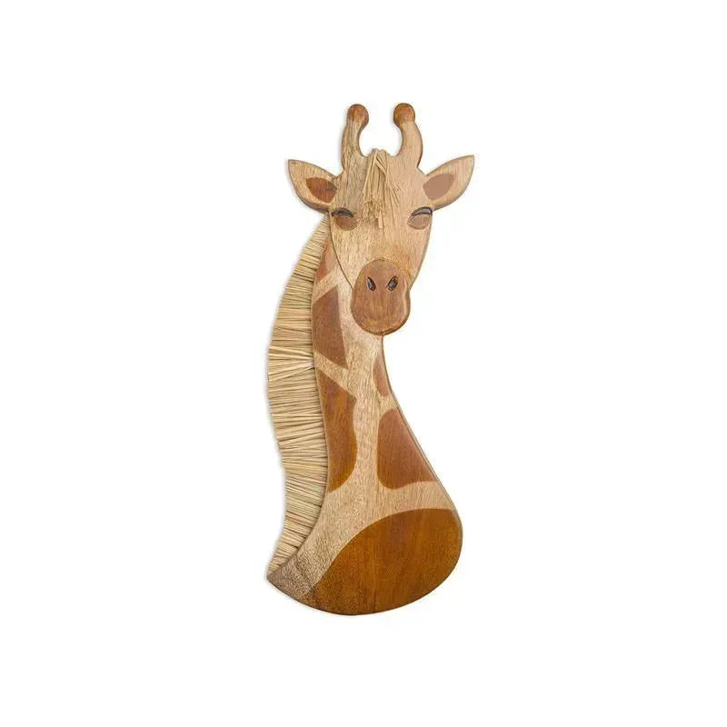 Crane - Baby Nursery Décor, Wooden Animal Wall Décor for Boys and Girls, Giraffe Image 1