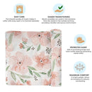 Crane Baby Parker Collection Muslin Swaddle Wraps Floral Print Image 4