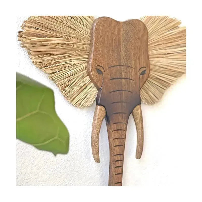 Crane - Baby Safari Nursery Décor, Wooden Animal Wall Décor, Elephant Image 4