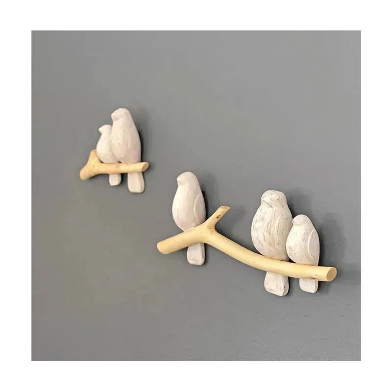 Crane - Baby Woodland Nursery and Toddler Room Décor, 2 Piece Wooden Wall Décor, Bird Perch Image 4