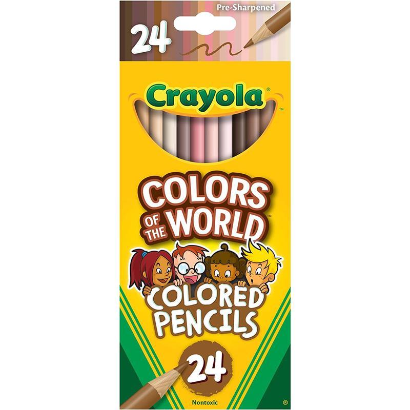 Crayola - 24 Ct Colored Pencils, Colors Of The World Image 1