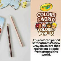 Crayola - 24 Ct Colored Pencils, Colors Of The World Image 3