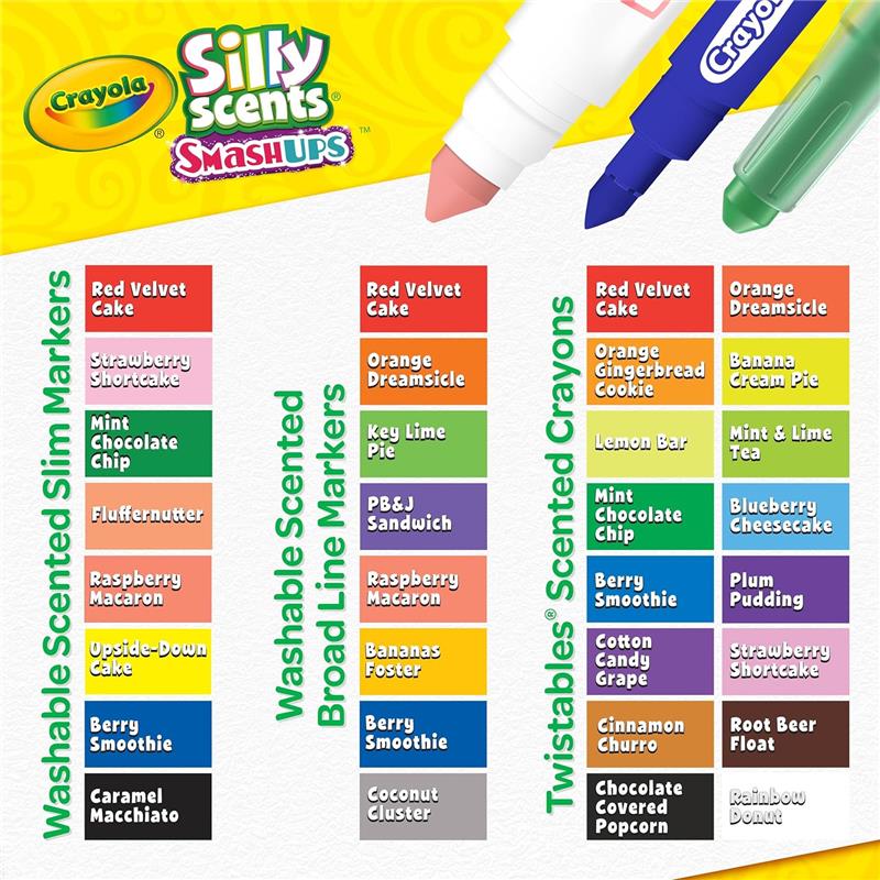 Crayola - Silly Scents Mini Inspiration Art Case, Scented Crayons & Markers Set Image 3