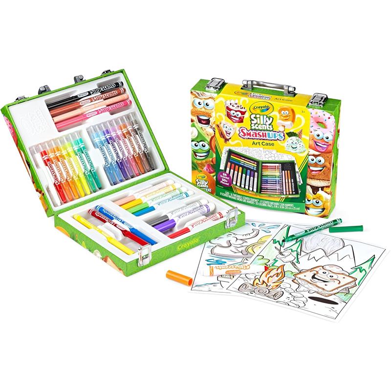 Crayola - Silly Scents Mini Inspiration Art Case, Scented Crayons & Markers Set Image 5