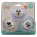 Cudlie - 3Pk Disney Mickey Mouse Pacifiers, Blue & Grey Image 1