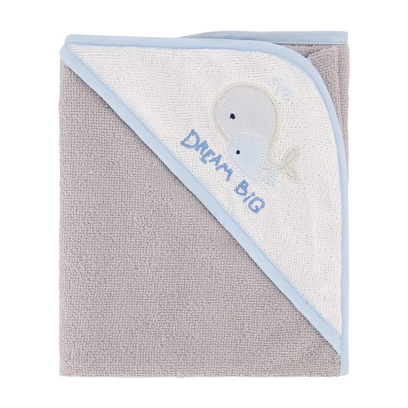 Cudlie - Buttons & Stitches Baby Boy 3Pk Rolled/Carded Hooded Towels, Dream Big Whale Image 5