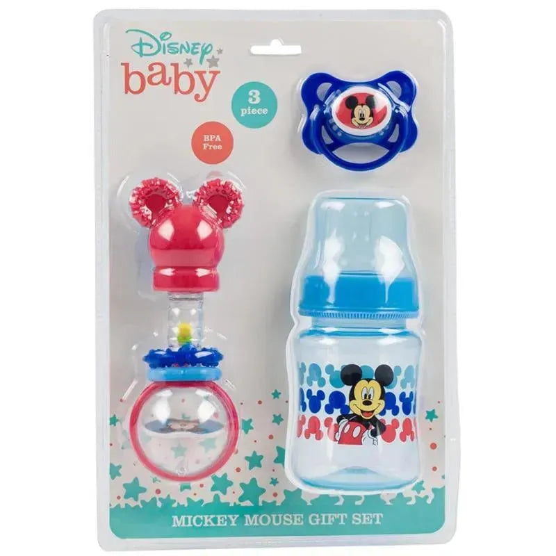 Cudlie - 3Pk Disney Set, Barbell Rattle Bottle  Image 1