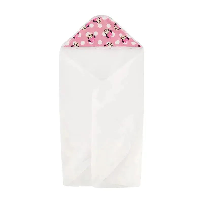 Cudlie - Disney Baby Girl 2Pk Rolled/Carded Hooded Towels, Minnie Mouse Image 3