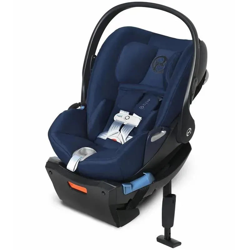 Cybex - Cloud Q Plus Infant Car Seat with SensorSafe & Base, Midnight Blue Image 1