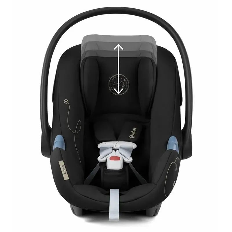 Cybex - Aton G Swivel Infant Car Seat Sensorsafe , Moon Black Image 4