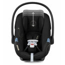 Cybex - Aton G Swivel Infant Car Seat Sensorsafe , Moon Black Image 4