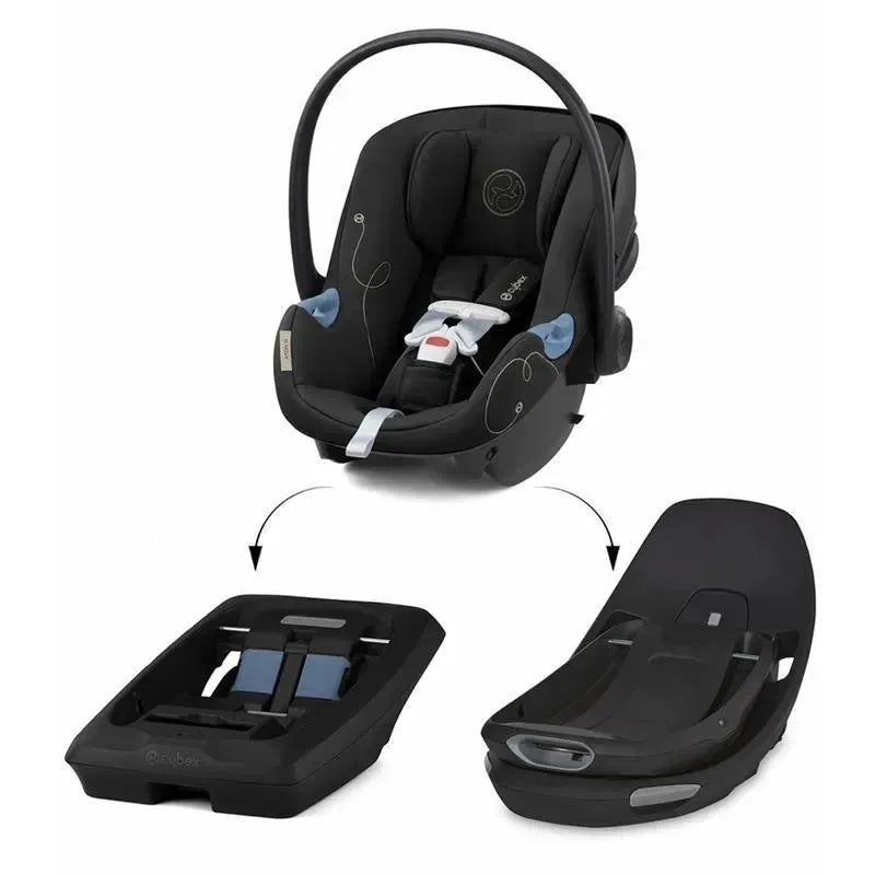 Cybex - Aton G Swivel Infant Car Seat Sensorsafe , Moon Black Image 7