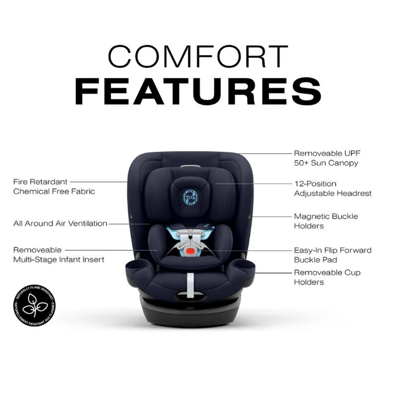 Cybex - Callisto G 360° Rotating All-in-One Convertible Car Seat, Ocean Blue Image 5