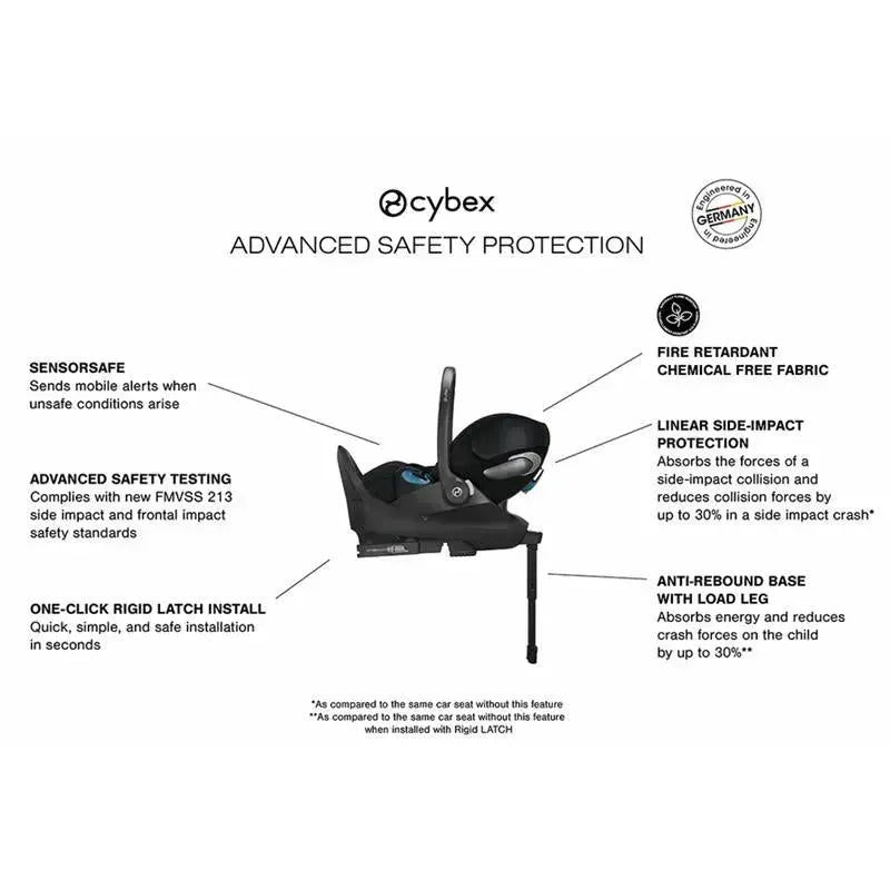 Cybex - Cloud T Infant Car Seatsensorsafe, Sepia Black Image 2