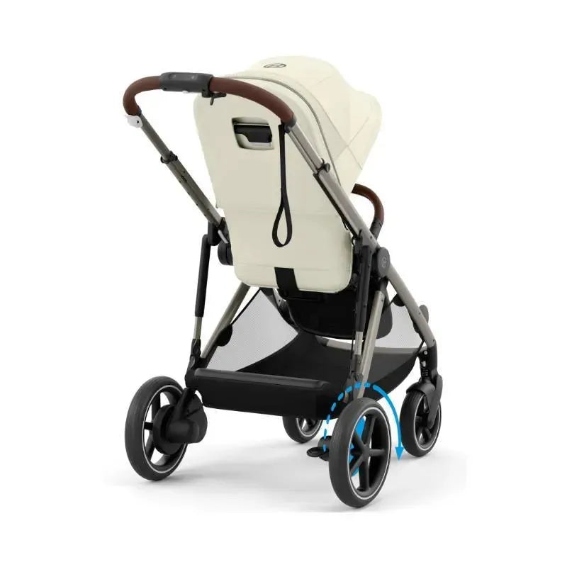 Cybex - Egazelle S Single-to-Double Stroller, Taupe Frame/Seashell Beige Image 5
