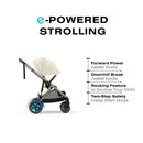 Cybex - Egazelle S Single-to-Double Stroller, Taupe Frame/Seashell Beige Image 8