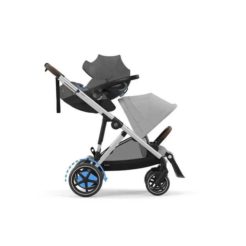 Cybex - Egazelle S Stroller, Sliver Frame With Stone Grey Seat Image 9