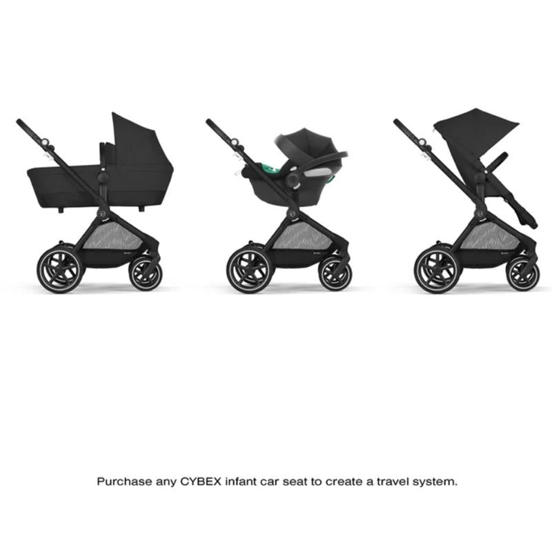 Cybex - Eos Lux 2-In-1 Stroller, Moon Black Image 2