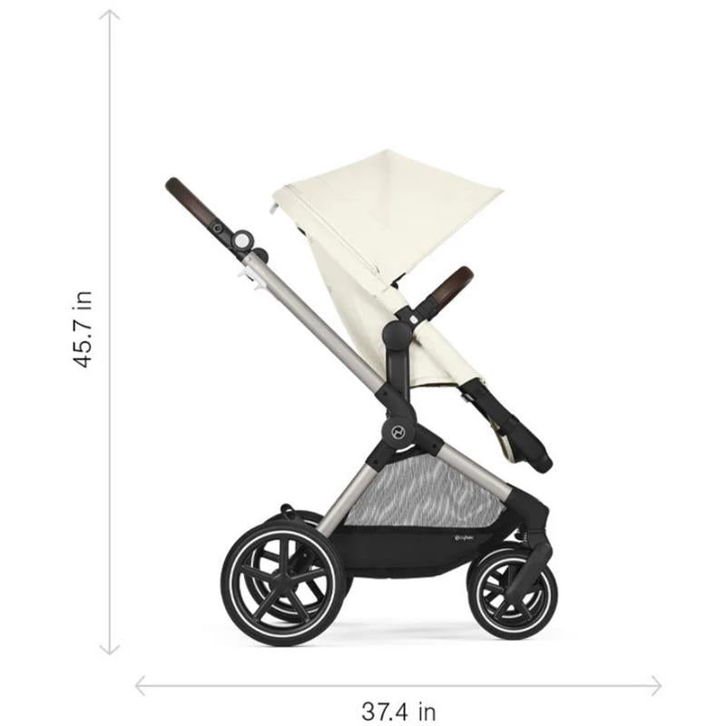 Cybex - Eos Lux 2-In-1 Stroller, Seashell Beige Image 6