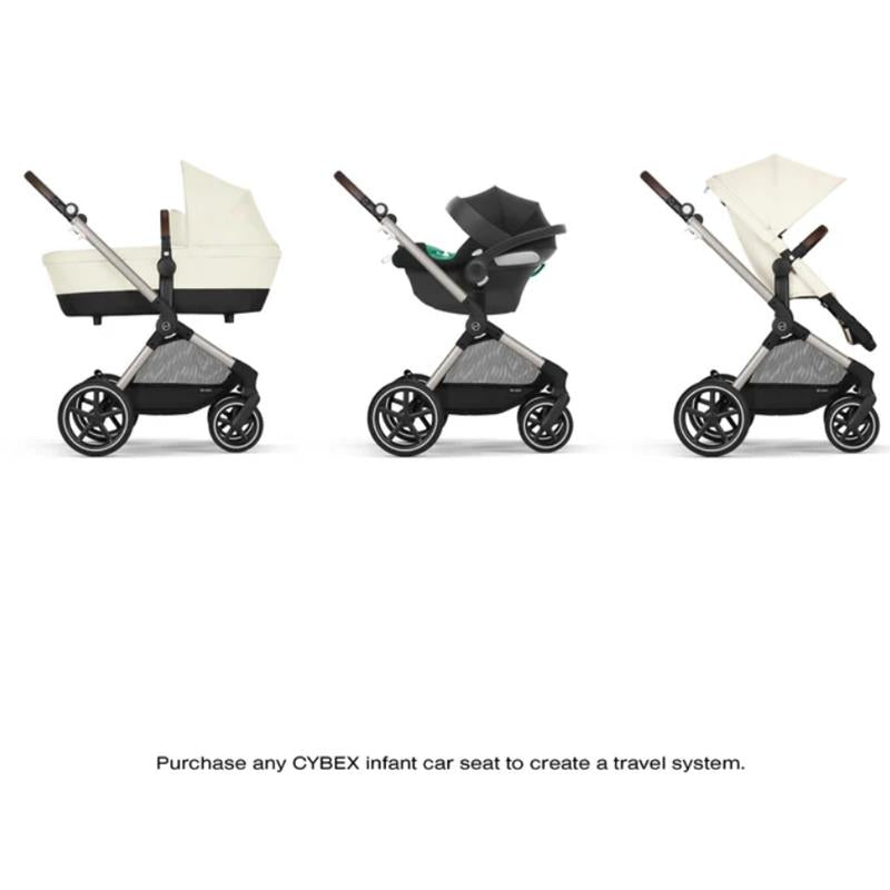 Cybex - Eos Lux 2-In-1 Stroller, Seashell Beige Image 9