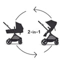 Cybex - Eos Stroller Moon Black (Black Frame) Image 6