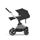Cybex - EOS Travel System, Stroller + Aton G Infant Car Seat Moon Black (Silver Frame) Image 6