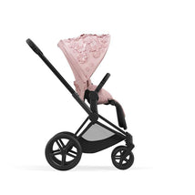 Cybex Epriam Stroller - Matte Black/Simply Flowers Pink Image 2