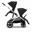 Cybex - Gazelle S 2 Double Stroller Bundle, Moon Black/Silver Frame Image 2