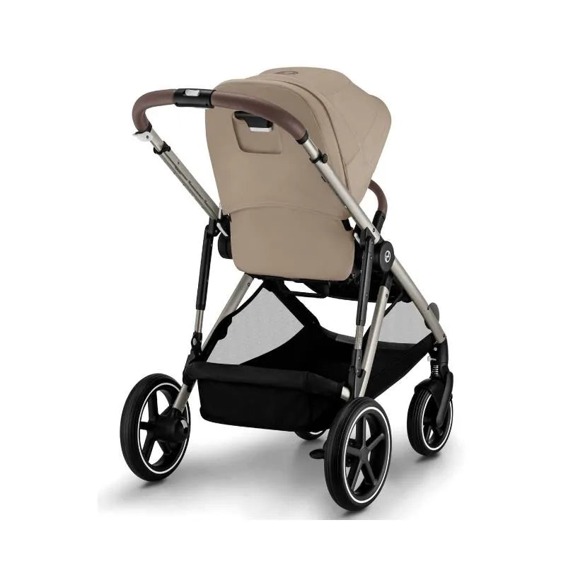 Cybex - Gazelle S 2 Single-to-Double Stroller, Taupe Frame/Almond Beige Image 5