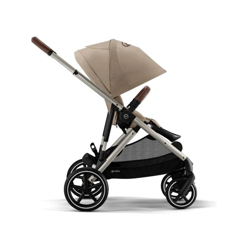 Cybex - Gazelle S 2 Single-to-Double Stroller, Taupe Frame/Almond Beige Image 7