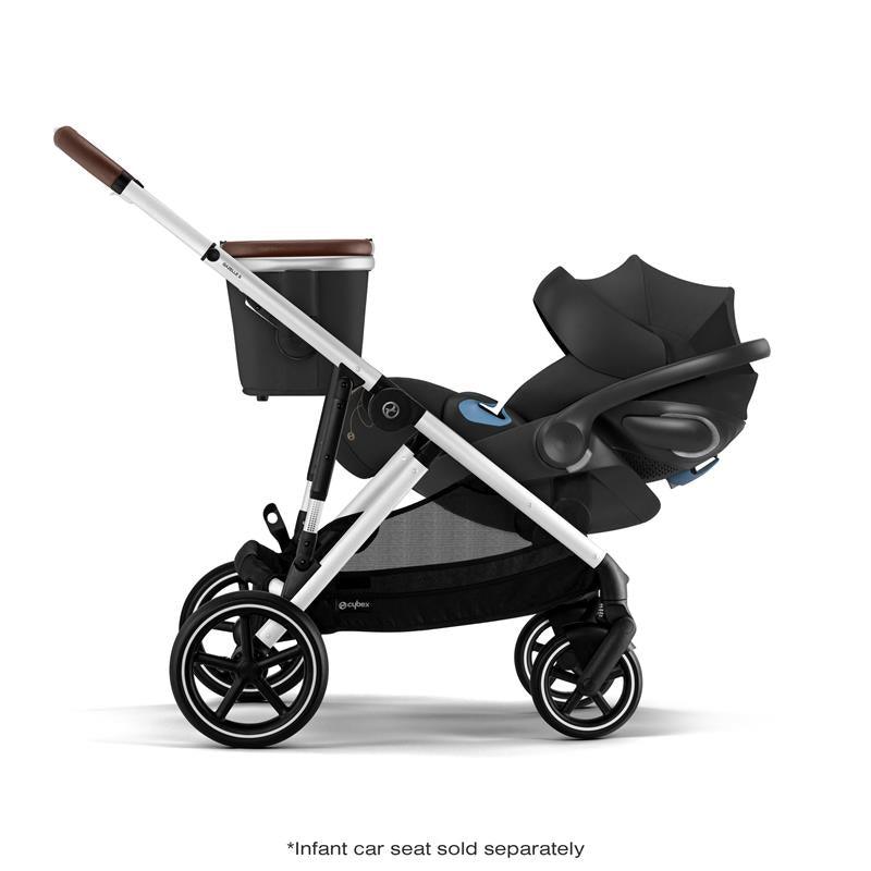 Cybex - Gazelle S Stroller, Silver Frame With Moon Black Seat Image 9