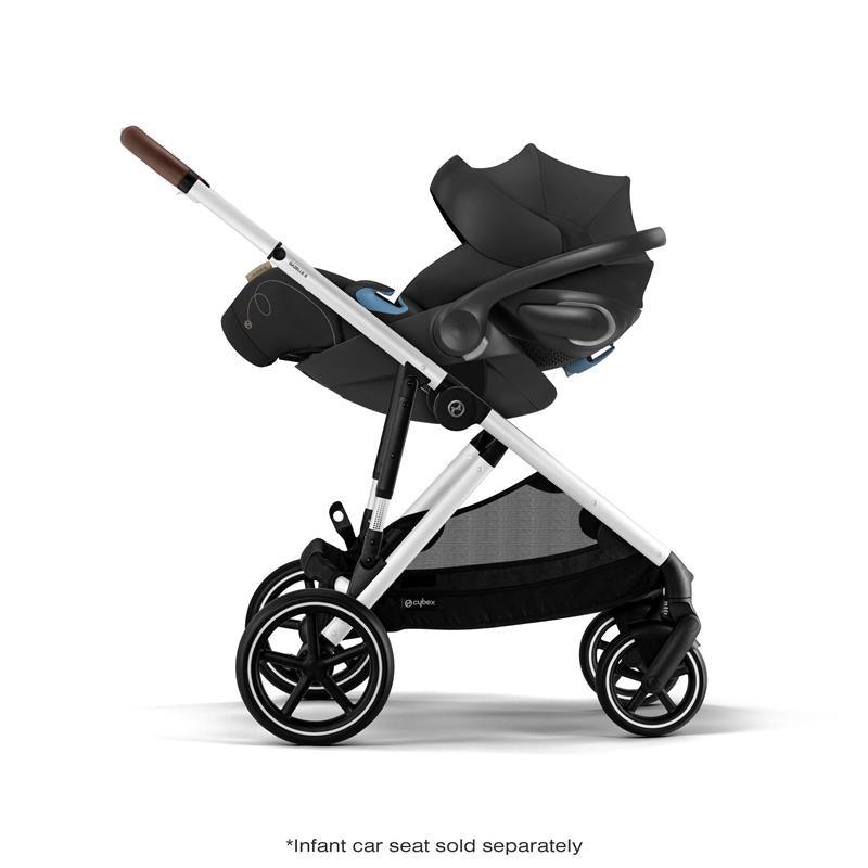 Cybex - Gazelle S Stroller, Silver Frame With Moon Black Seat Image 10