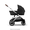 Cybex - Gazelle S Stroller, Silver Frame With Moon Black Seat Image 11
