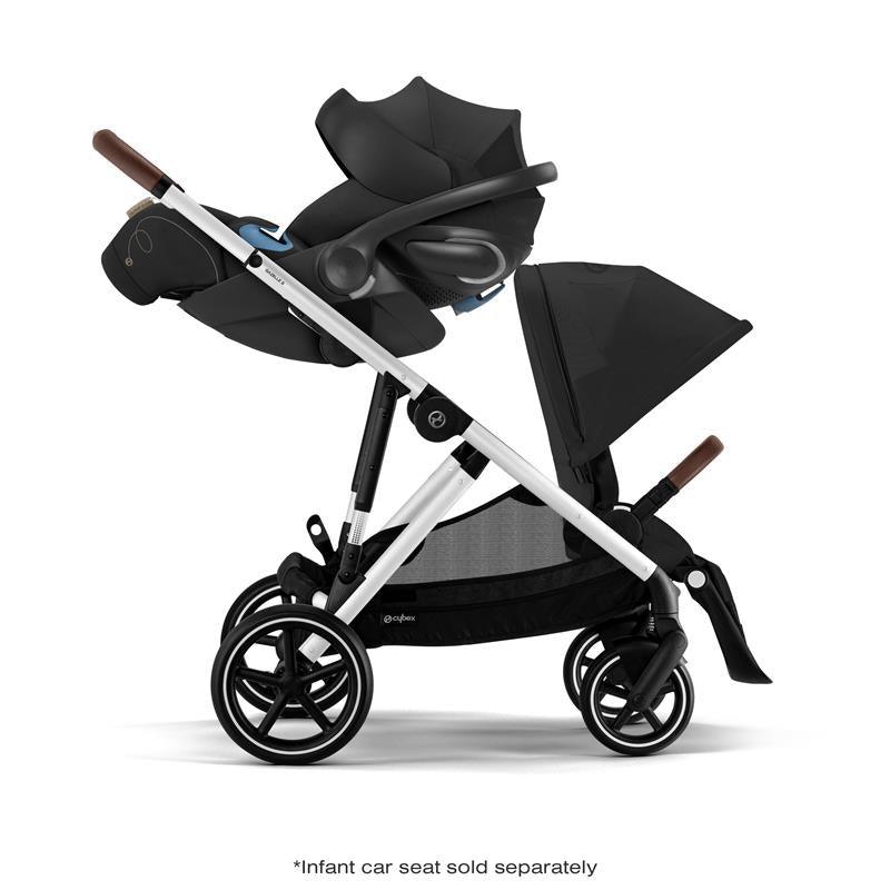 Cybex - Gazelle S Stroller, Silver Frame With Moon Black Seat Image 12