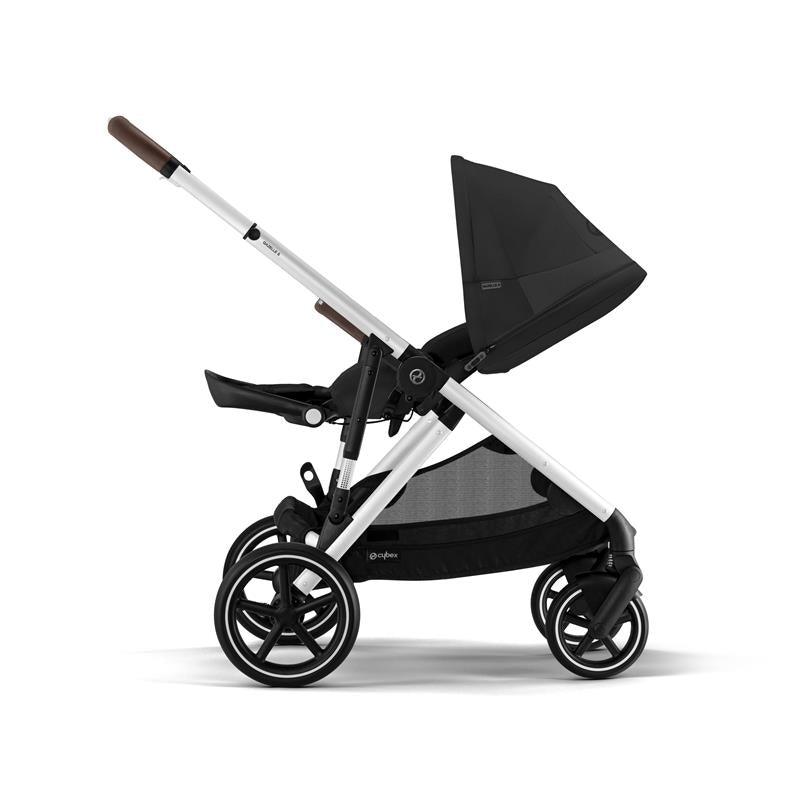 Cybex - Gazelle S Stroller, Silver Frame With Moon Black Seat Image 5