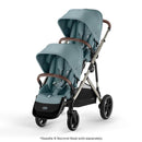 Cybex - Gazelle S 2 Stroller, Taupe Frame With Sky Blue Seat + Second Seat Image 1