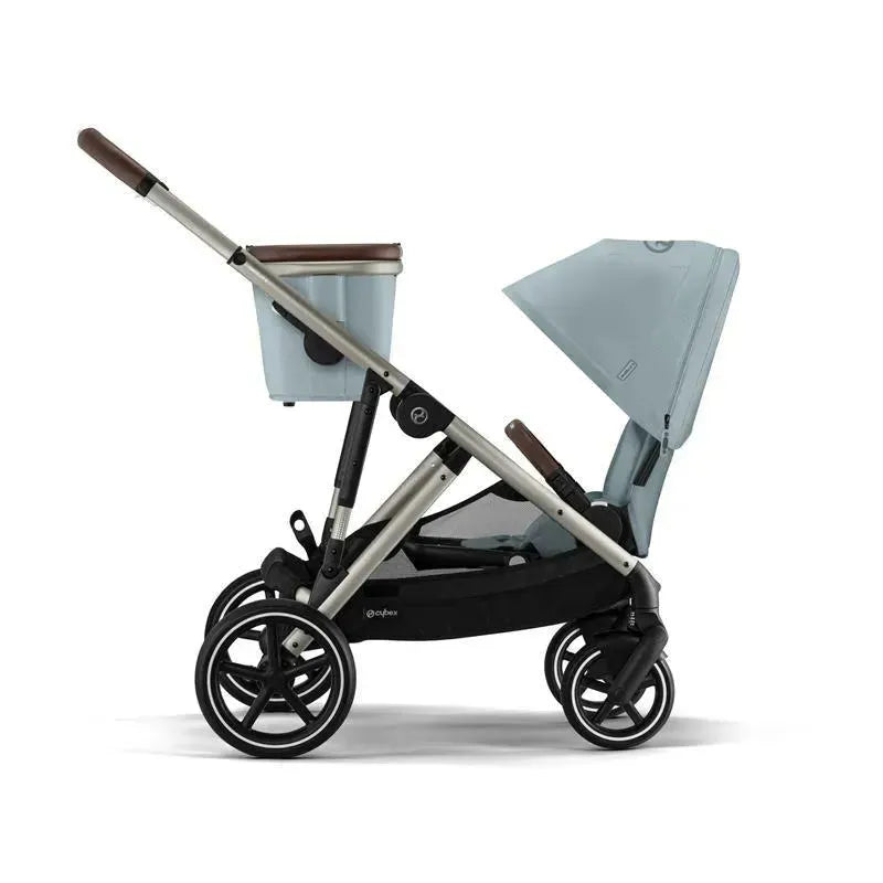 Cybex - Gazelle S 2 Double Stroller Bundle, Sky Blue/Silver Frame Image 9