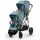 Cybex - Gazelle S 2 Double Stroller Bundle, Sky Blue/Silver Frame Image 1