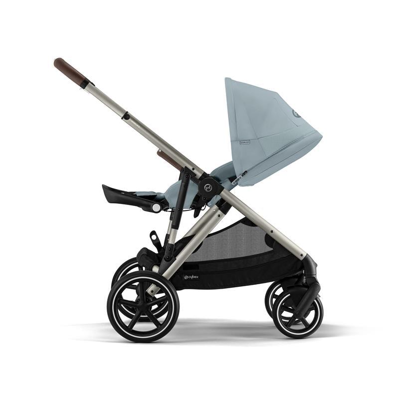 Cybex - Gazelle S 2 Single-to-Double Stroller, Taupe Frame/Sky Blue Image 8