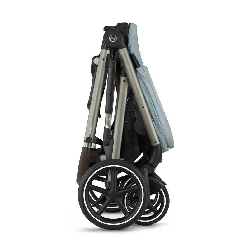 Cybex - Gazelle S 2 Single-to-Double Stroller, Taupe Frame/Sky Blue Image 2