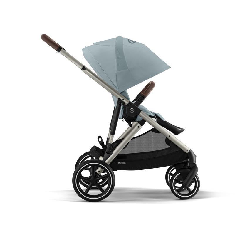 Cybex - Gazelle S 2 Single-to-Double Stroller, Taupe Frame/Sky Blue Image 4