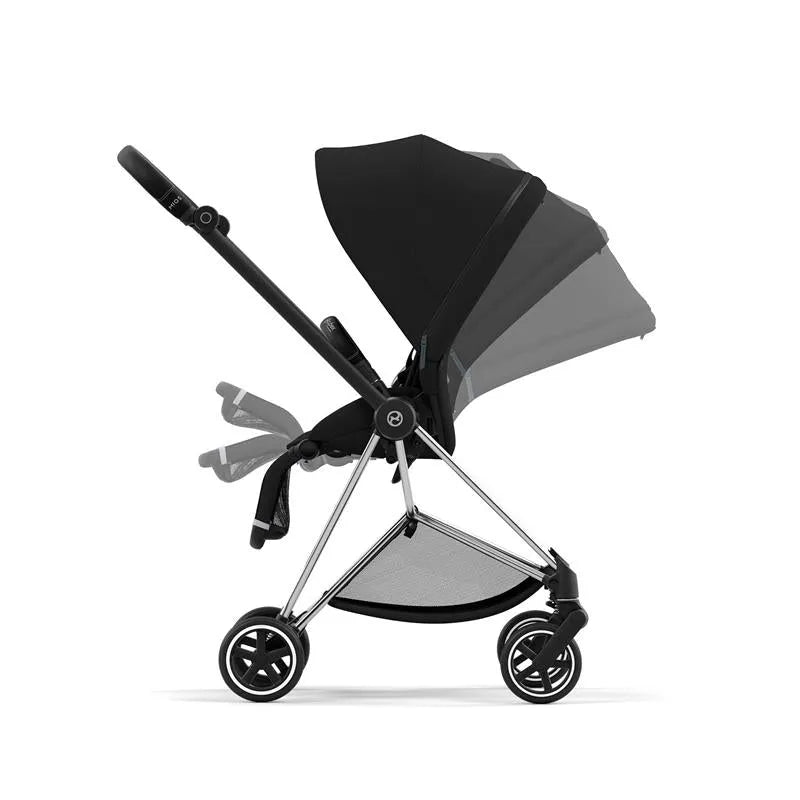 Cybex - Mios 3, Chrome/Black Frame + Sepia Black Seat Pack Image 3