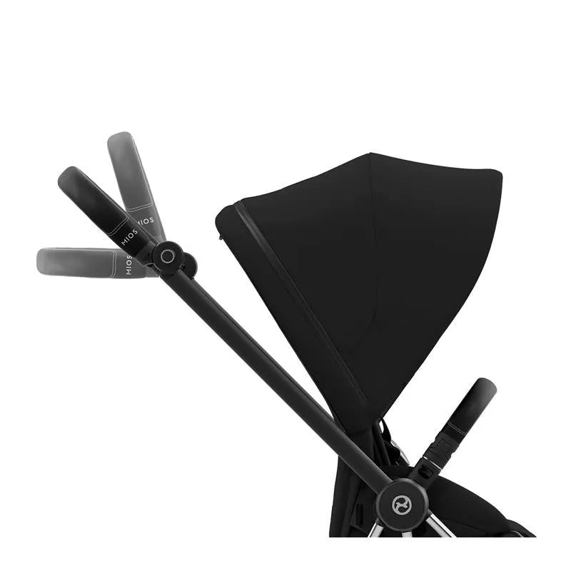 Cybex - Mios 3, Chrome/Black Frame + Sepia Black Seat Pack Image 7