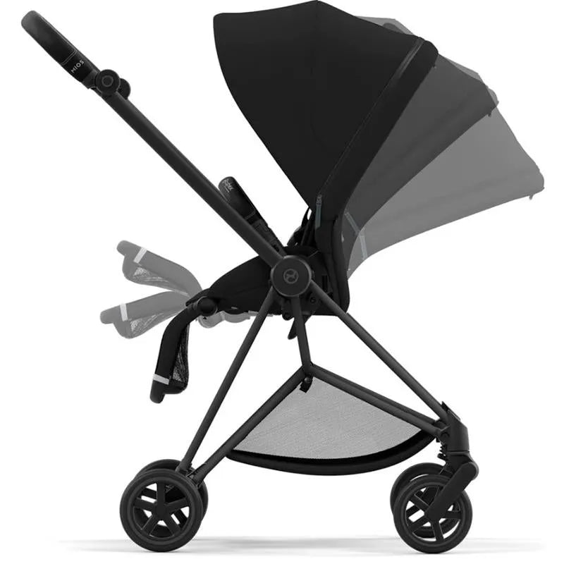 Cybex - Mios 3, Matte Black/Blk Frame + Deep Black Seat Pack Image 3