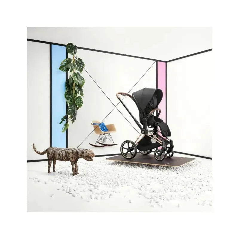 Cybex - Priam4 Stroller Matte/Black Frame/Deep Black Seat Pack Image 6
