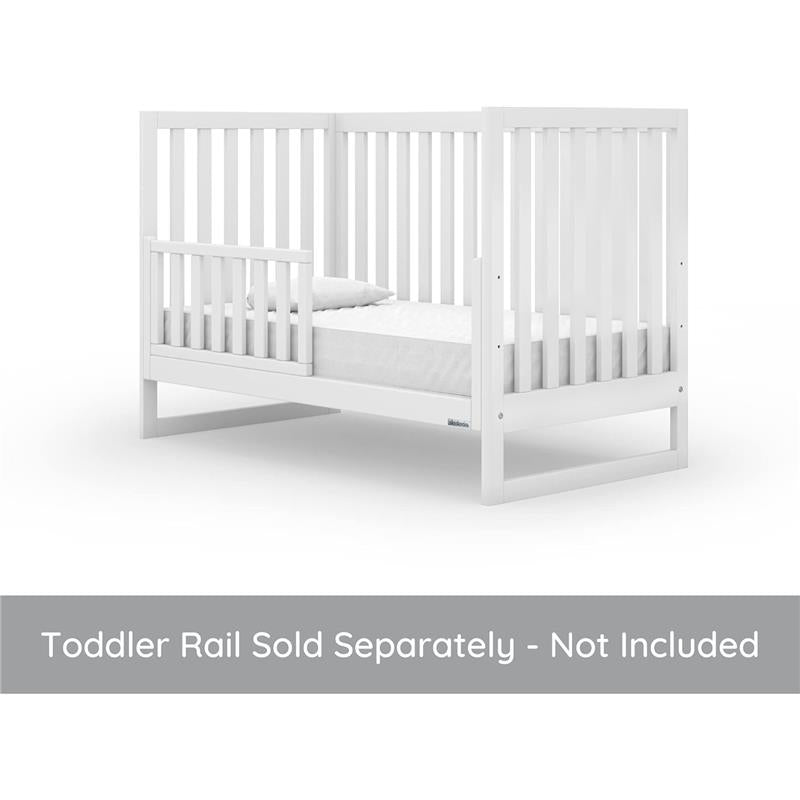 Dadada - Baby’s 3-in-1 Austin Convertible Crib, White Image 6