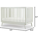 Dadada - Baby Soho 3-in-1 Convertible Wooden Crib to Toddler Bed, Sage Image 6