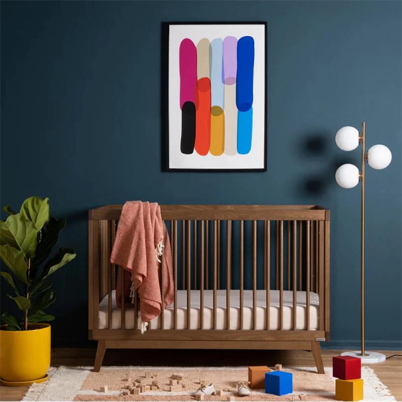 Dadada - Baby Soho 3-in-1 Convertible Wooden Crib to Toddler Bed, Walnut Image 3