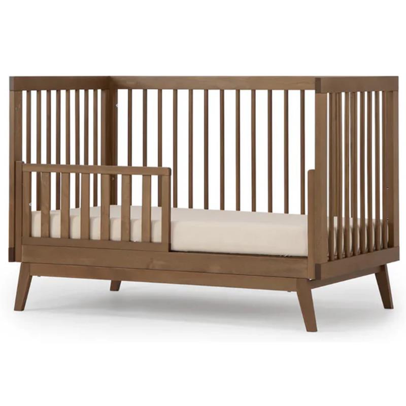 Dadada - Baby Soho 3-in-1 Convertible Wooden Crib to Toddler Bed, Walnut Image 4
