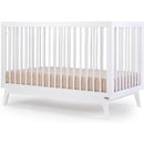 Dadada - Baby Soho 3-in-1 Convertible Wooden Crib to Toddler Bed, White Image 1